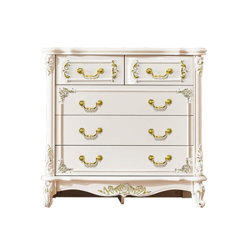 17.71" Wide Accent Chest White Rectangle Standard Chest with Drawers