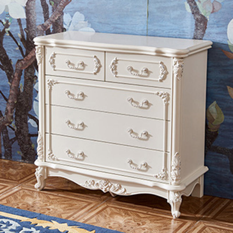 17.71" Wide Accent Chest White Rectangle Standard Chest with Drawers