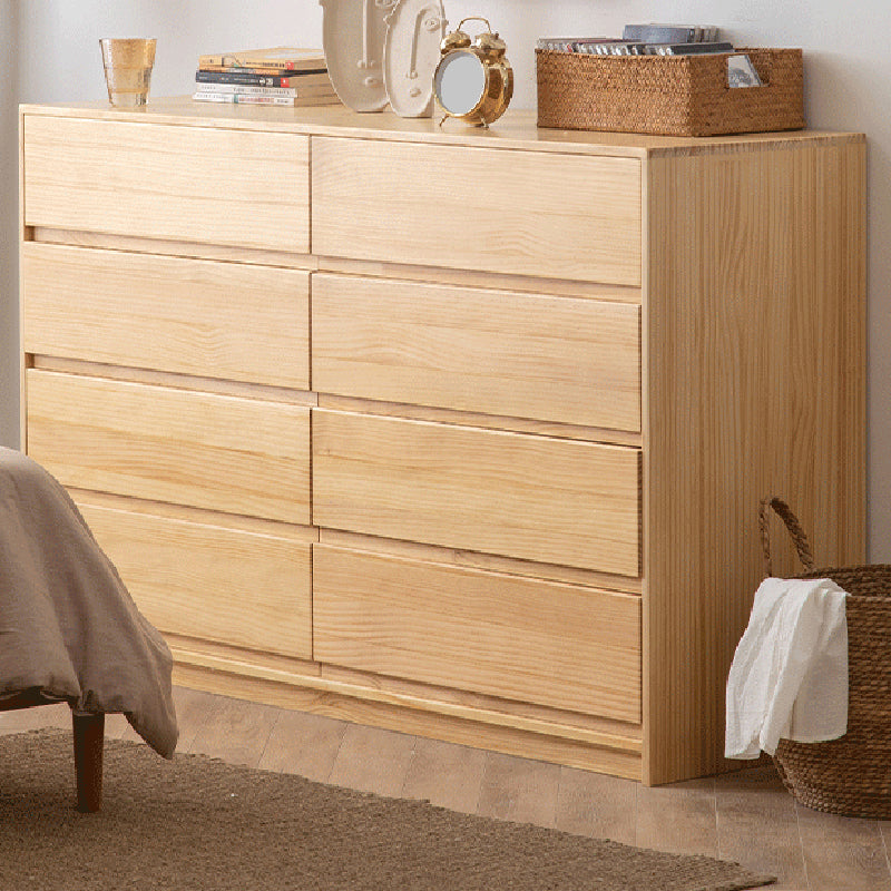 15.74" Wide Accent Chest Pine Rectangle Standard Chest with Drawers