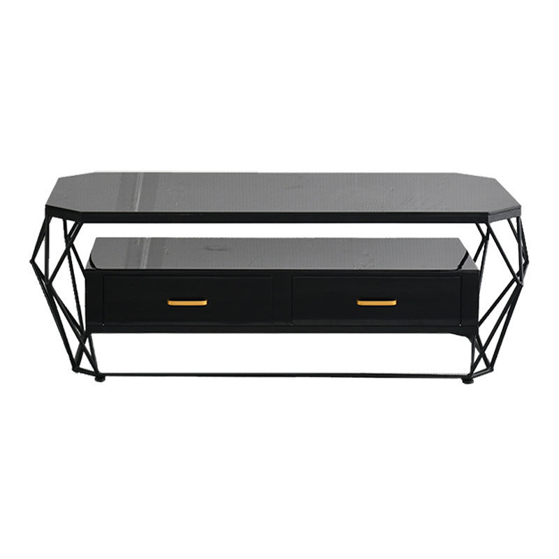 Contemporary Coffee Table with 2 Drawers Single Frame Coffee Table