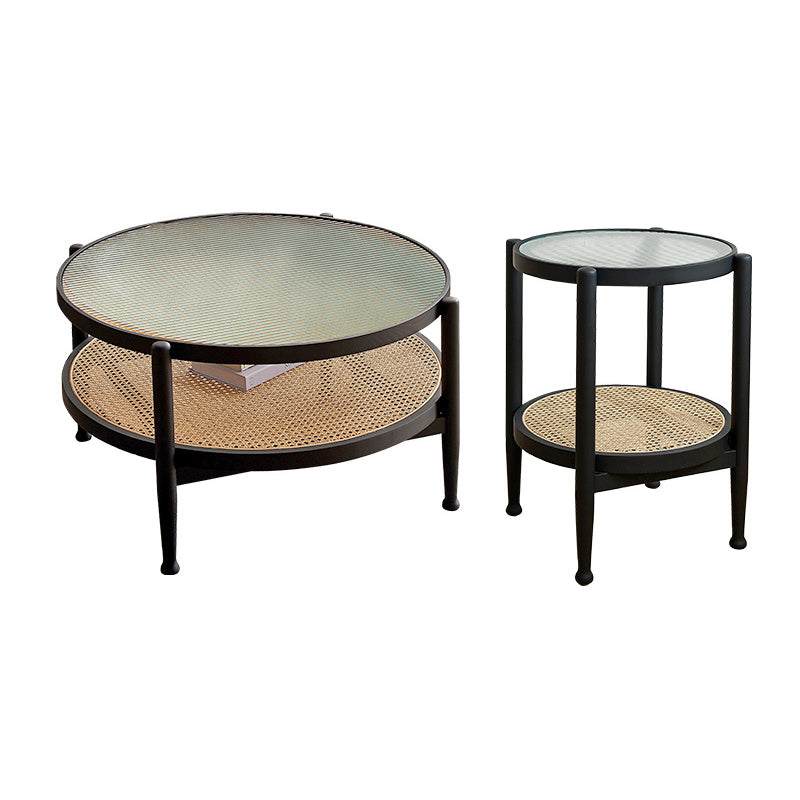 Contemporary 3/4 Legs Wooden with Storage Shelf Coffee Table