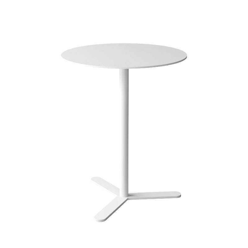 Mid-Century Metal Side End Table Pedestal Corner Table for Living Room