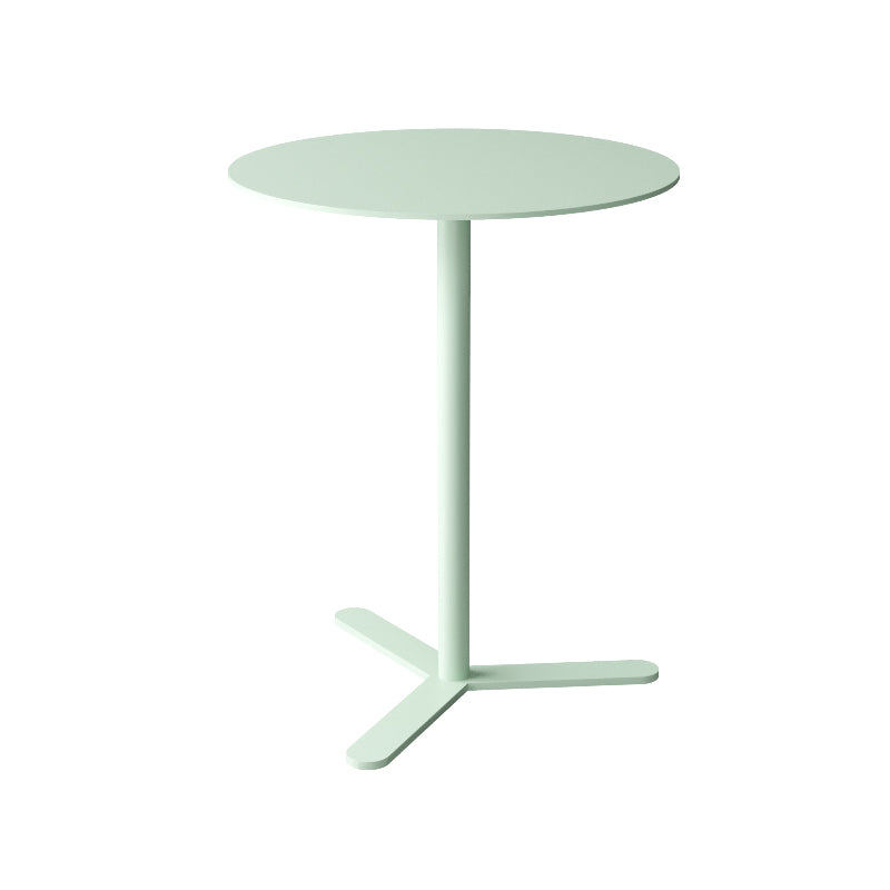 Mid-Century Metal Side End Table Pedestal Corner Table for Living Room