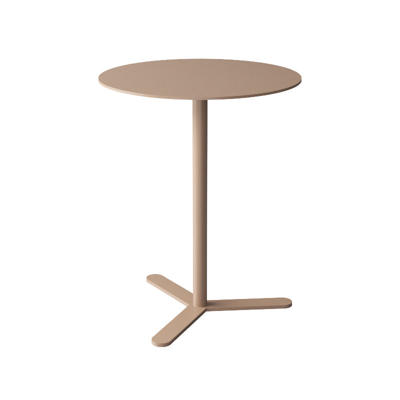 Mid-Century Metal Side End Table Pedestal Corner Table for Living Room