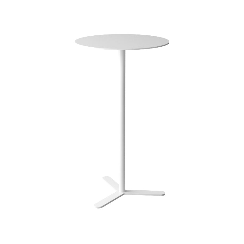 Mid-Century Metal Side End Table Pedestal Corner Table for Living Room