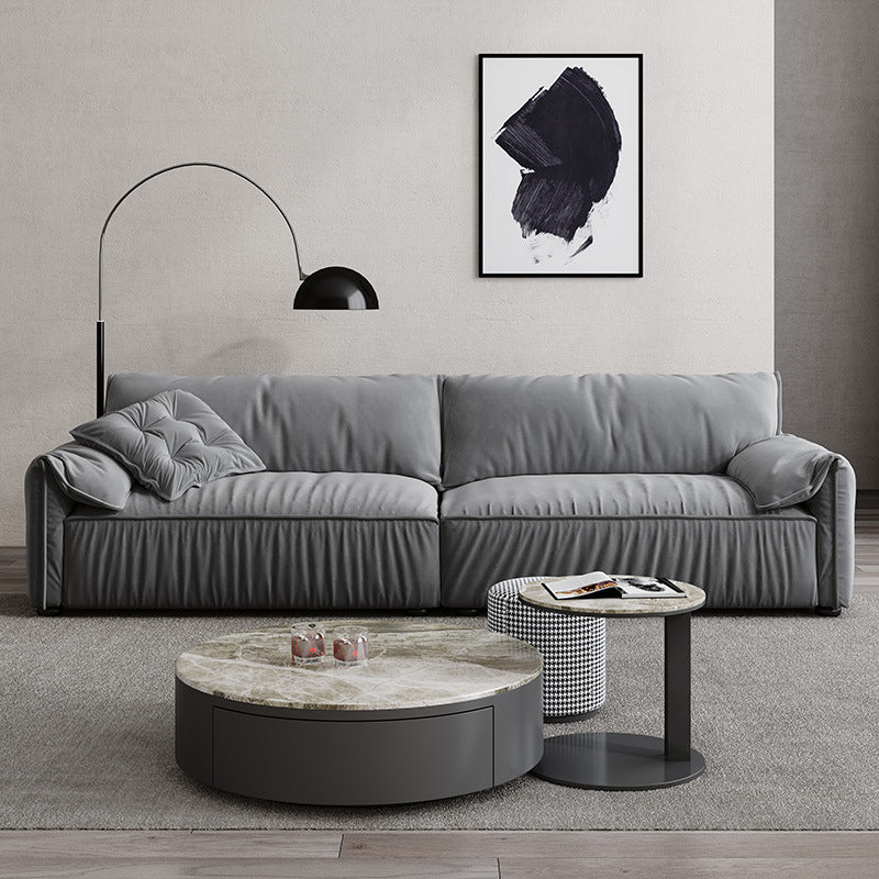 Contemporary Pillow Top Arm Standard Sofa Cushions Seating with Pillow