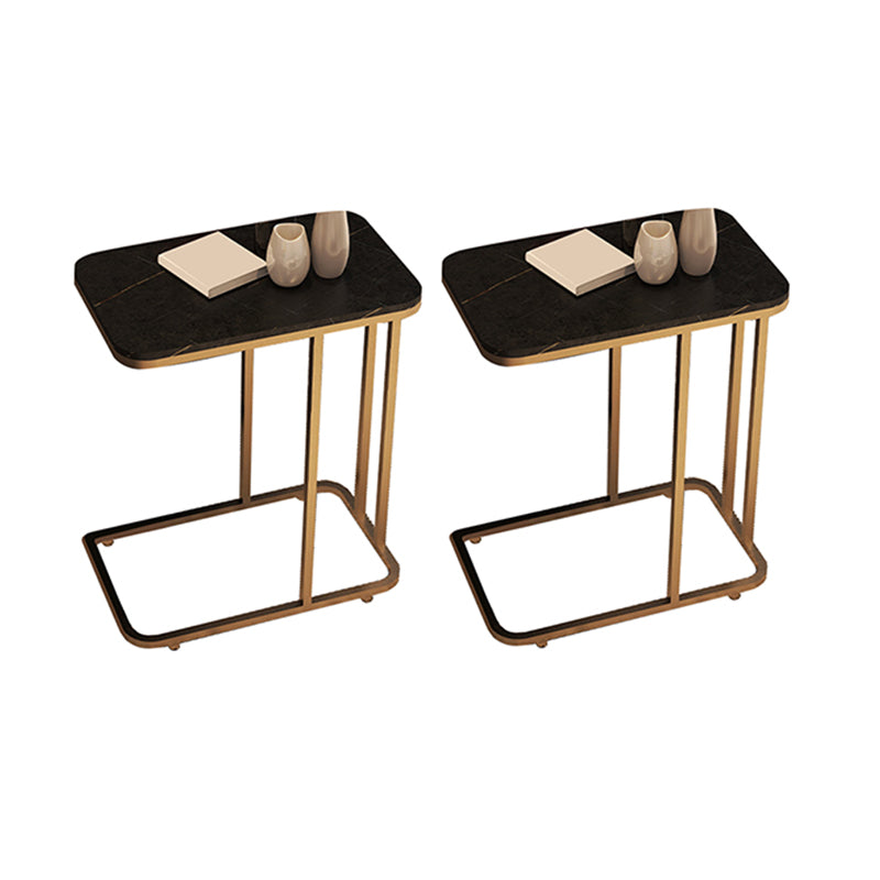 19.7" W Modern End Table Rectangular Slate C Sofa Side Table