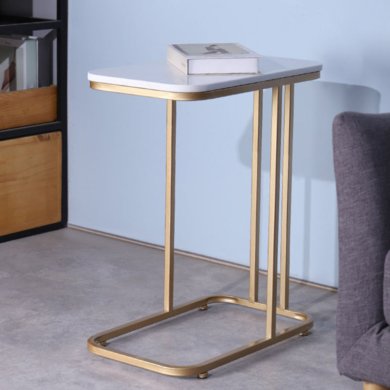 19.7" W Modern End Table Rectangular Slate C Sofa Side Table