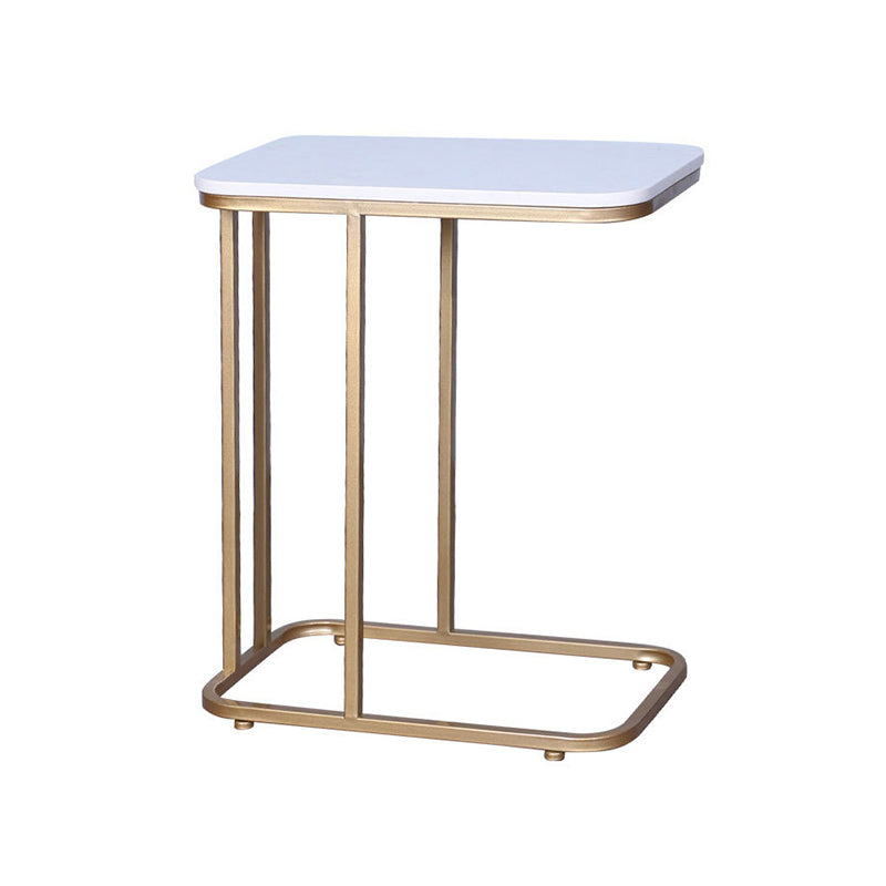 19.7" W Modern End Table Rectangular Slate C Sofa Side Table
