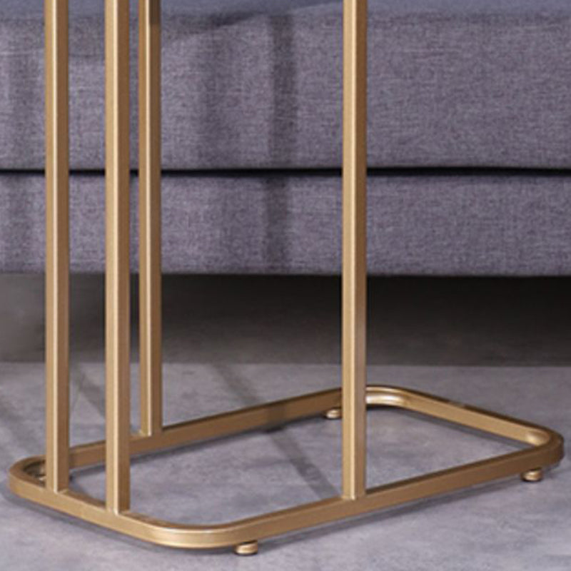 19.7" W Modern End Table Rectangular Slate C Sofa Side Table