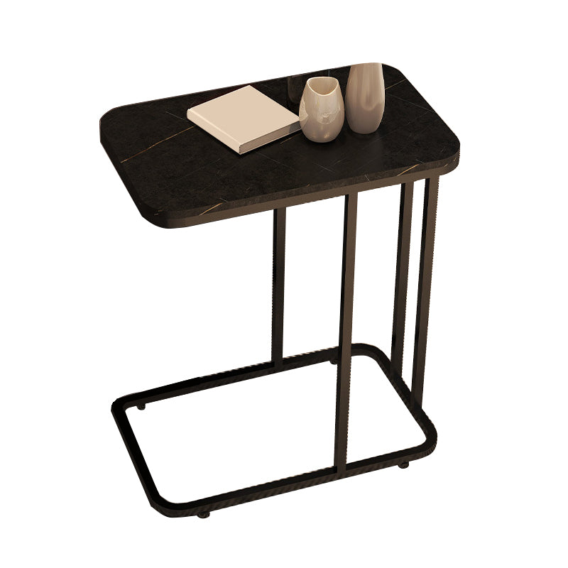 19.7" W Modern End Table Rectangular Slate C Sofa Side Table