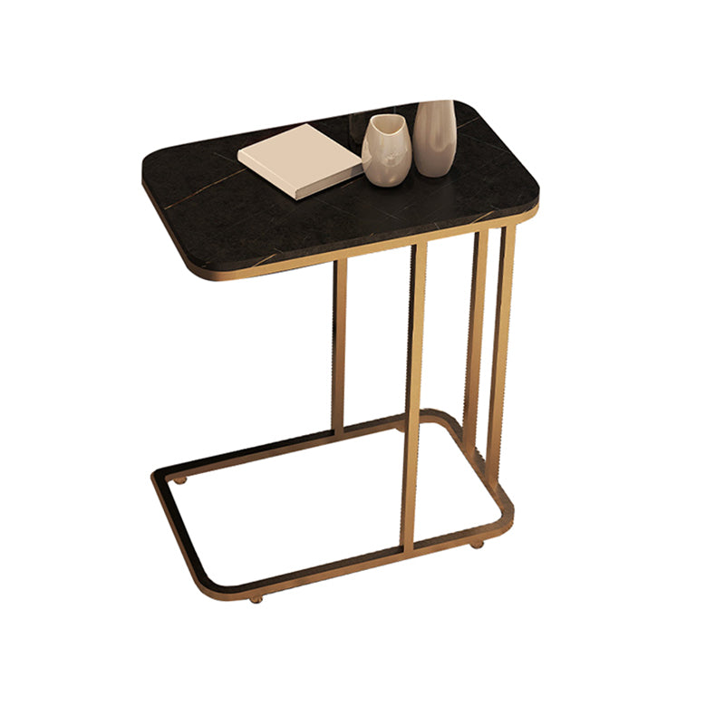 19.7" W Modern End Table Rectangular Slate C Sofa Side Table