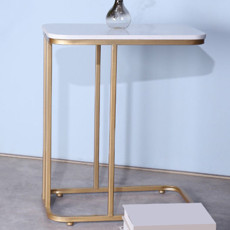 19.7" W Modern End Table Rectangular Slate C Sofa Side Table