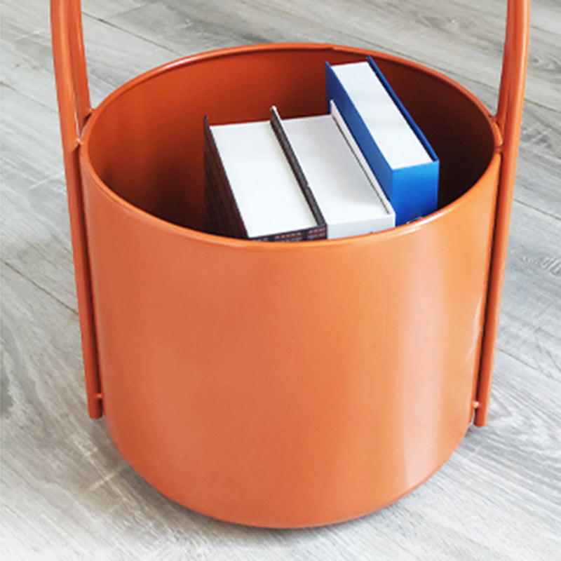 MidCentury Tray Top Side End Table Metal Corner Table for Living Room