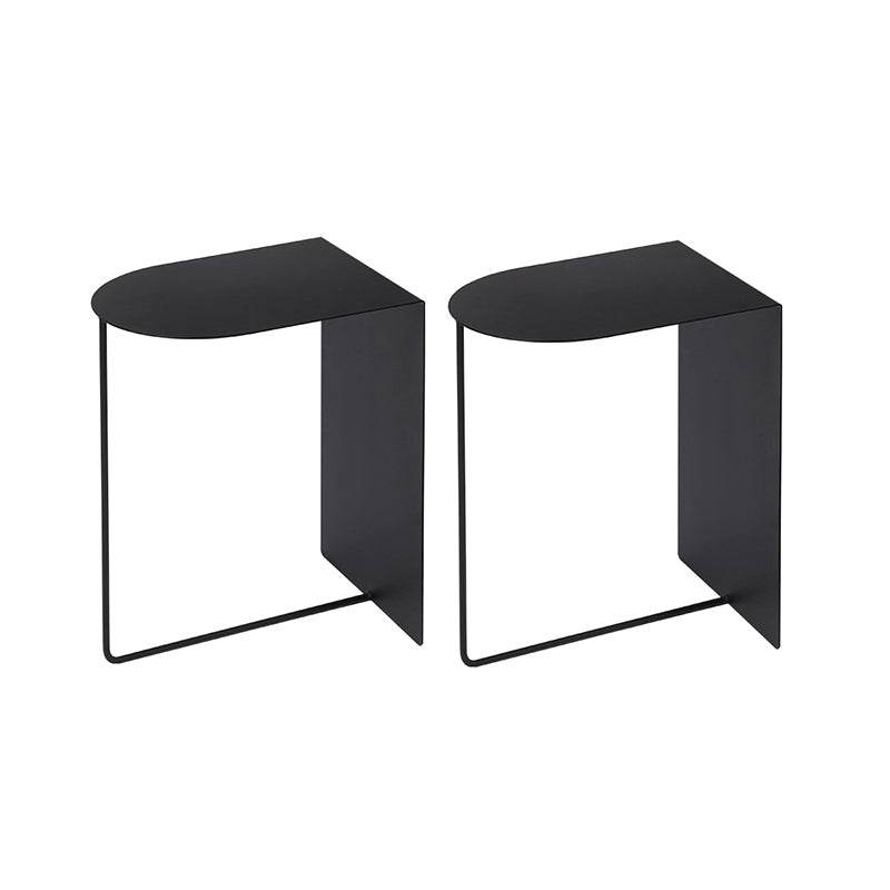 19.7" Tall Iron Side Table Mid-Century Sofa Side Accent Table