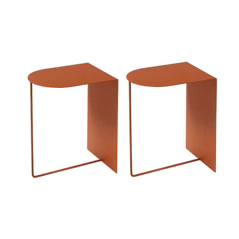 19.7" Tall Iron Side Table Mid-Century Sofa Side Accent Table