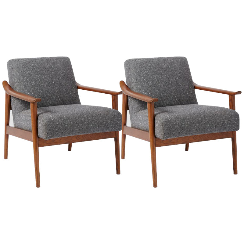 28.74" Wide Arm Chair Solid Wood Frame Armchair with Basic Four Leg