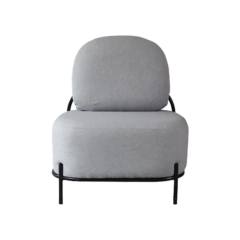 27.95" Wide Armless Linen Chair Basic Four Leg Chair for Living Room