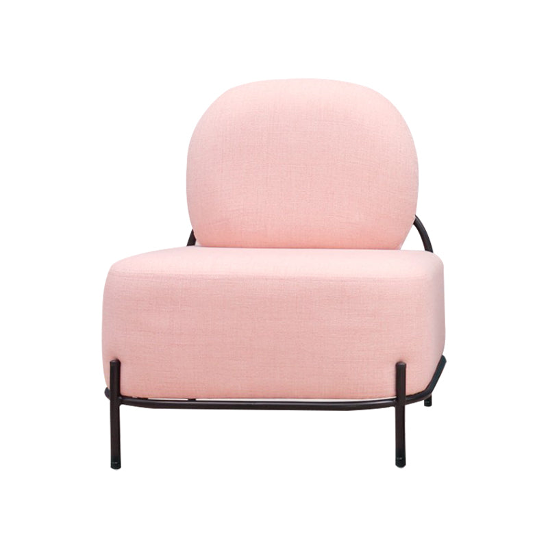 27.95" Wide Armless Linen Chair Basic Four Leg Chair for Living Room