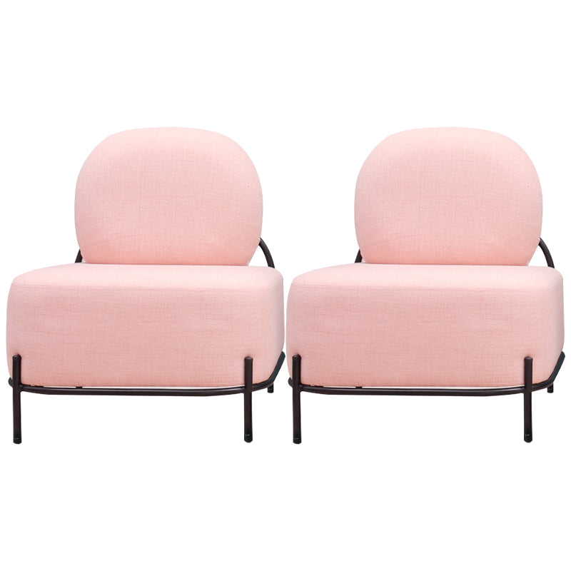 27.95" Wide Armless Linen Chair Basic Four Leg Chair for Living Room