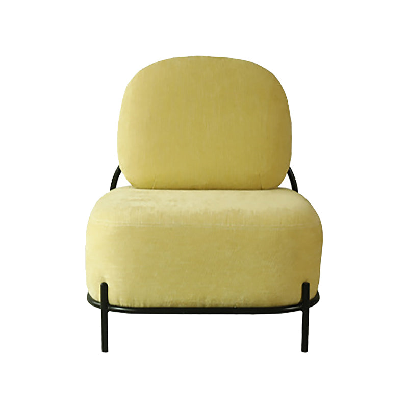 27.95" Wide Armless Linen Chair Basic Four Leg Chair for Living Room