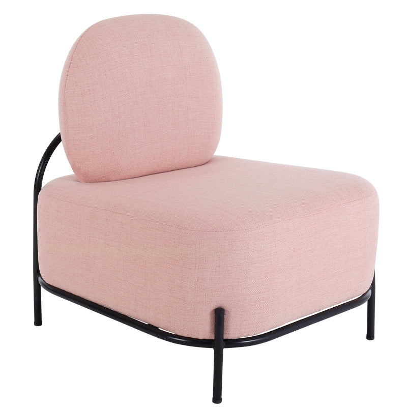 27.95" Wide Armless Linen Chair Basic Four Leg Chair for Living Room