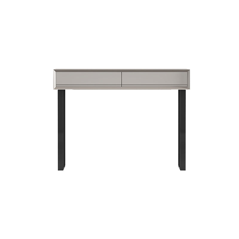 Gray/White 15.74" W x 29.521" H With Drawer Contemporary Makeup Table