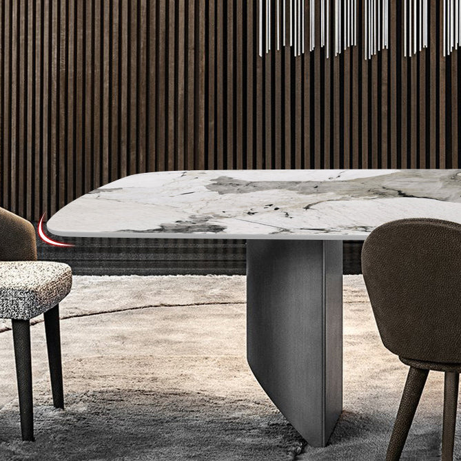 Modern Style Sintered Stone Table Rectangle Dining Table for Kitchen