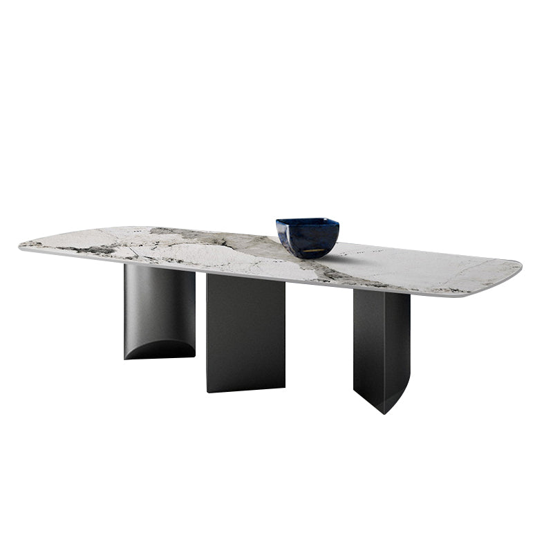 Modern Style Sintered Stone Table Rectangle Dining Table for Kitchen