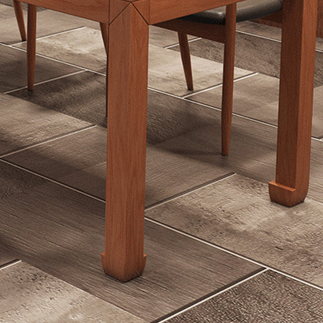 Solid Wood Top Dining Table Rectangle Dining Table with 4 Legs