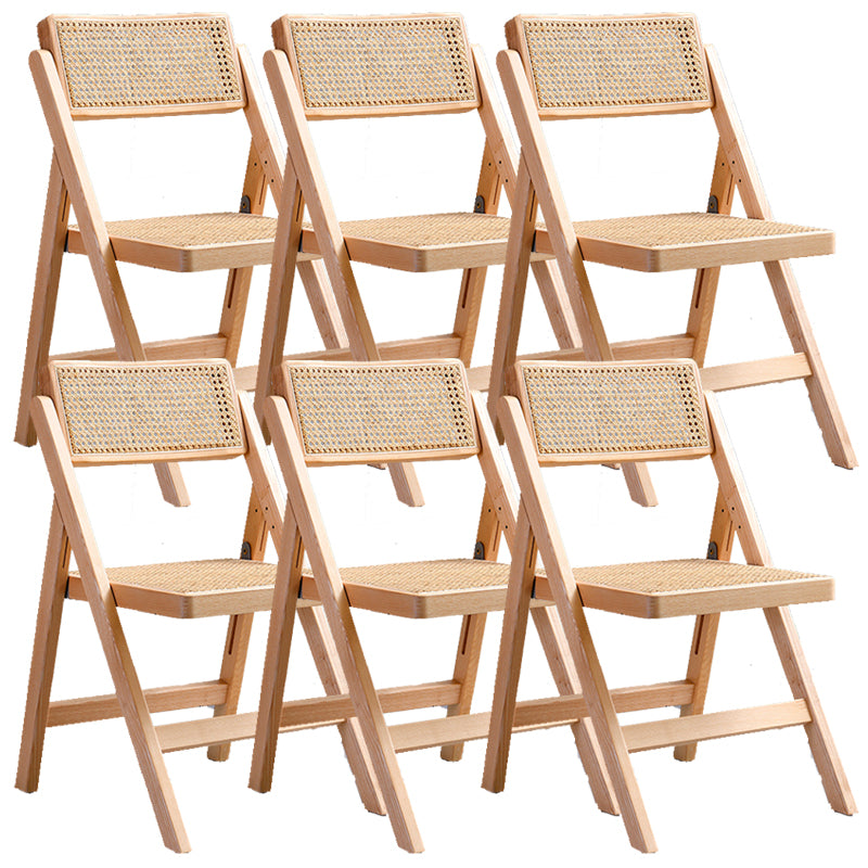 Contemporary Style Armless Chair Open Back Side Wooden Chair for Dining Room