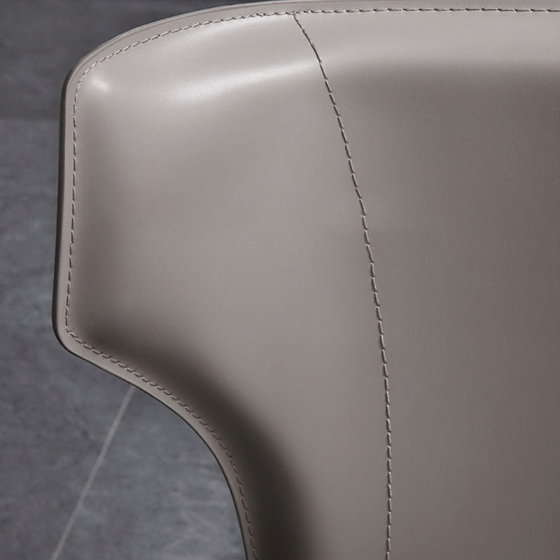 Contemporary Style Chair Armless Wingback Side Chair with Metal Legs for Home