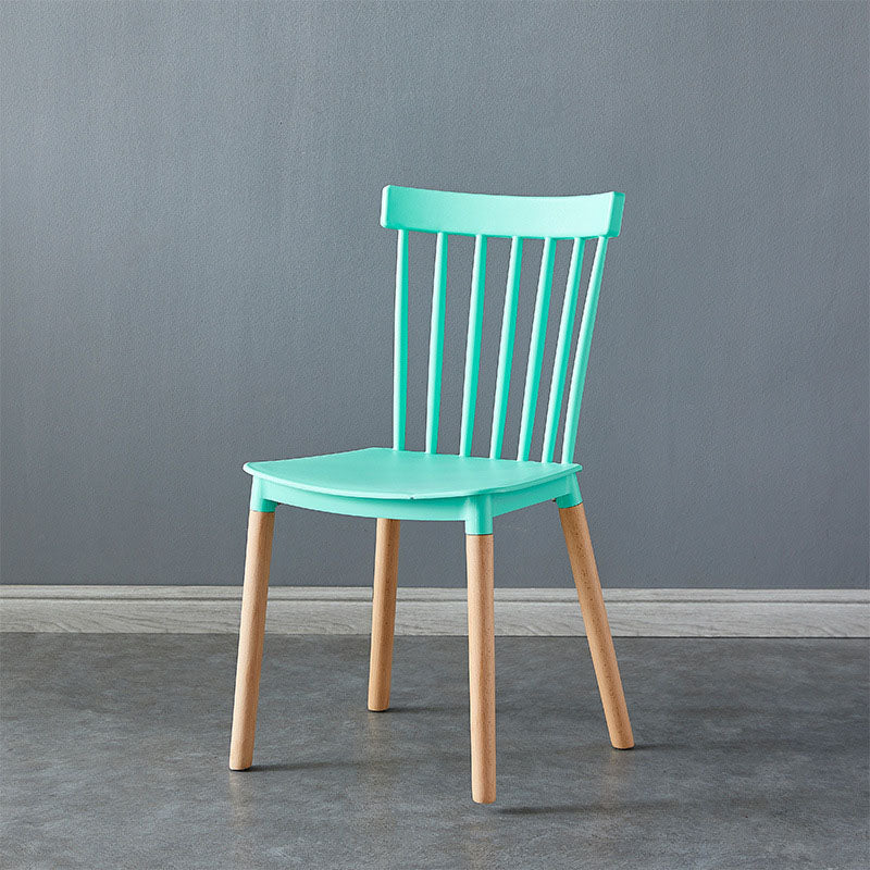 Contemporary Style Chair Dining Armless Dining Chairs with Wooden Legs for Home