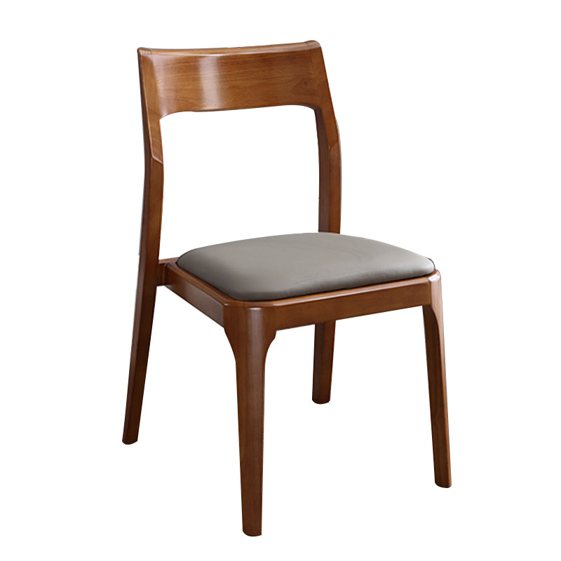 Traditional Armless Dining Chairs Open Back Dining Side Chair
