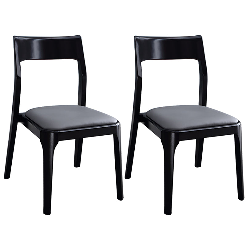 Traditional Armless Dining Chairs Open Back Dining Side Chair