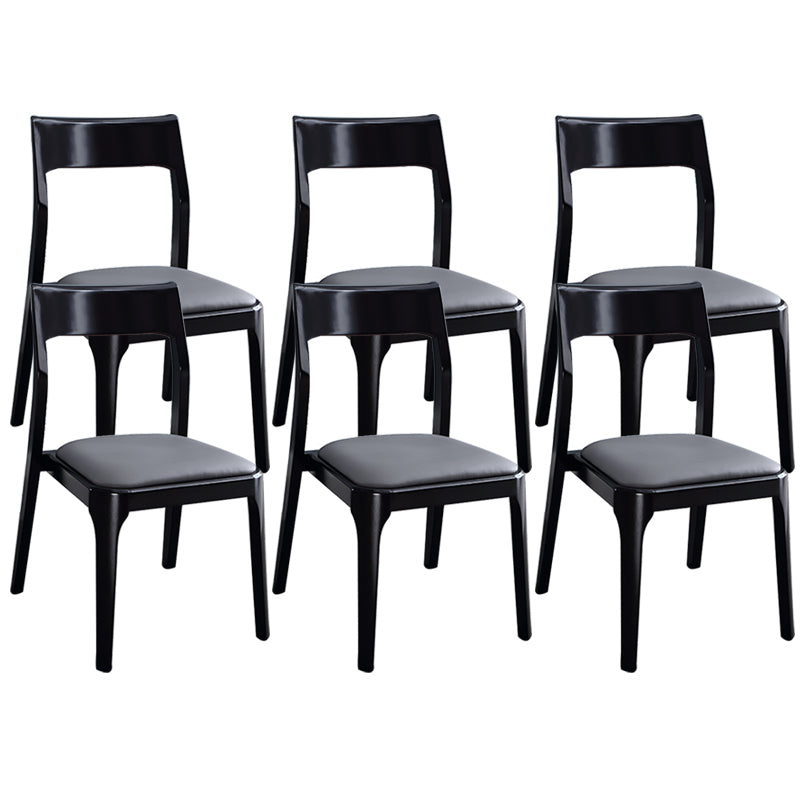 Traditional Armless Dining Chairs Open Back Dining Side Chair