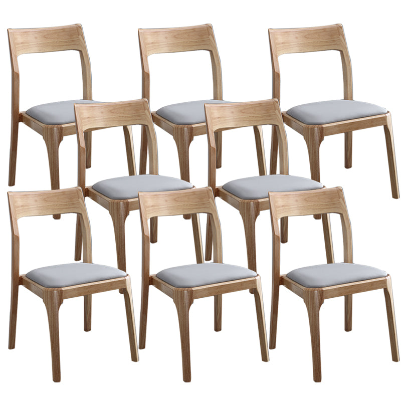 Traditional Armless Dining Chairs Open Back Dining Side Chair