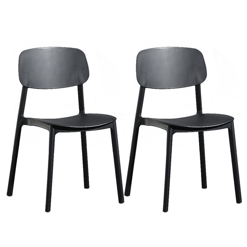 Modern Open Back Side Chair Plastic Indoor Arm Chair for Dining Room Bedroom