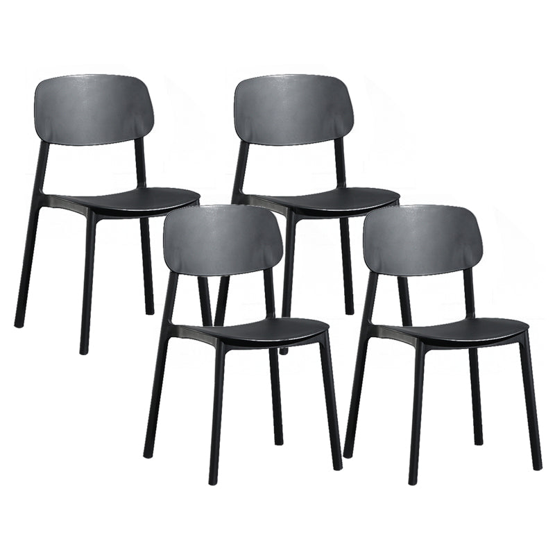 Modern Open Back Side Chair Plastic Indoor Arm Chair for Dining Room Bedroom
