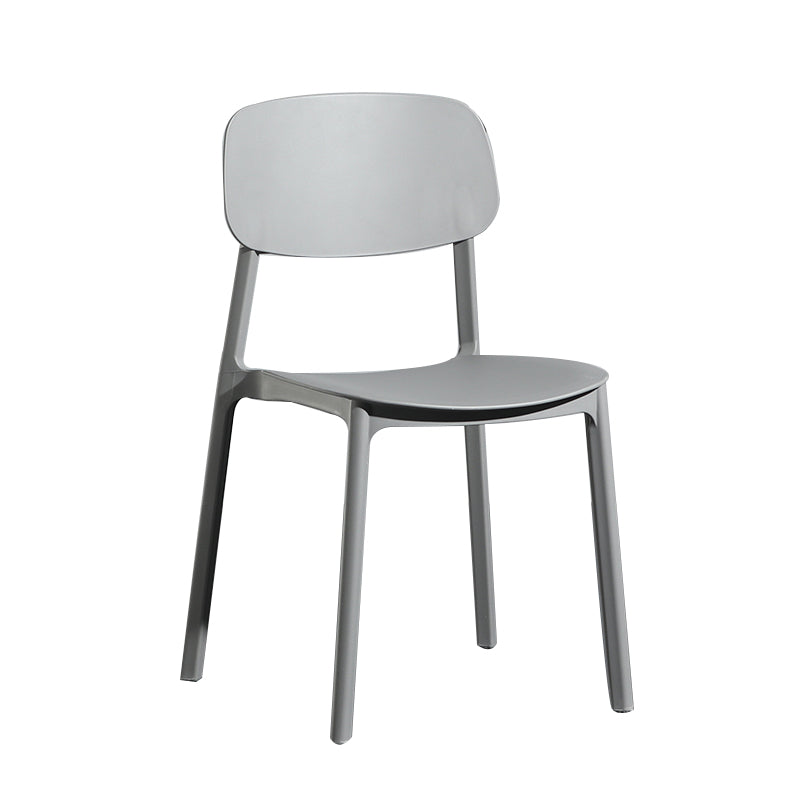 Modern Open Back Side Chair Plastic Indoor Arm Chair for Dining Room Bedroom