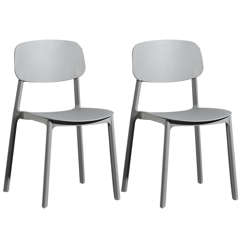 Modern Open Back Side Chair Plastic Indoor Arm Chair for Dining Room Bedroom