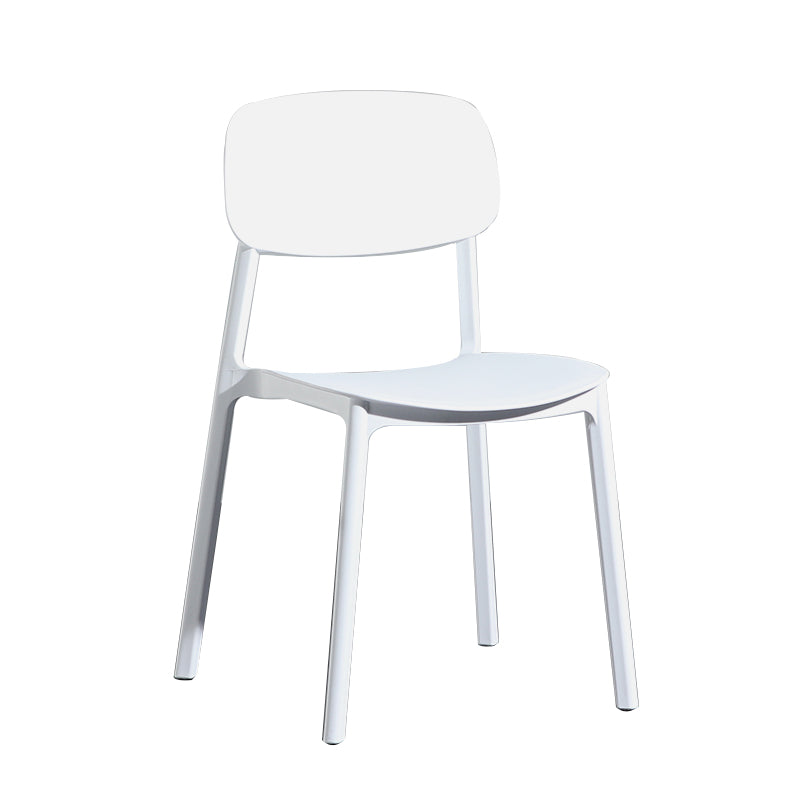 Modern Open Back Side Chair Plastic Indoor Arm Chair for Dining Room Bedroom