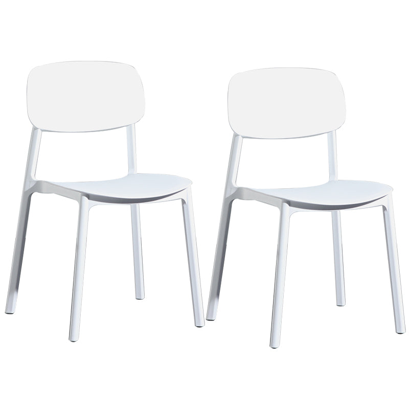 Modern Open Back Side Chair Plastic Indoor Arm Chair for Dining Room Bedroom