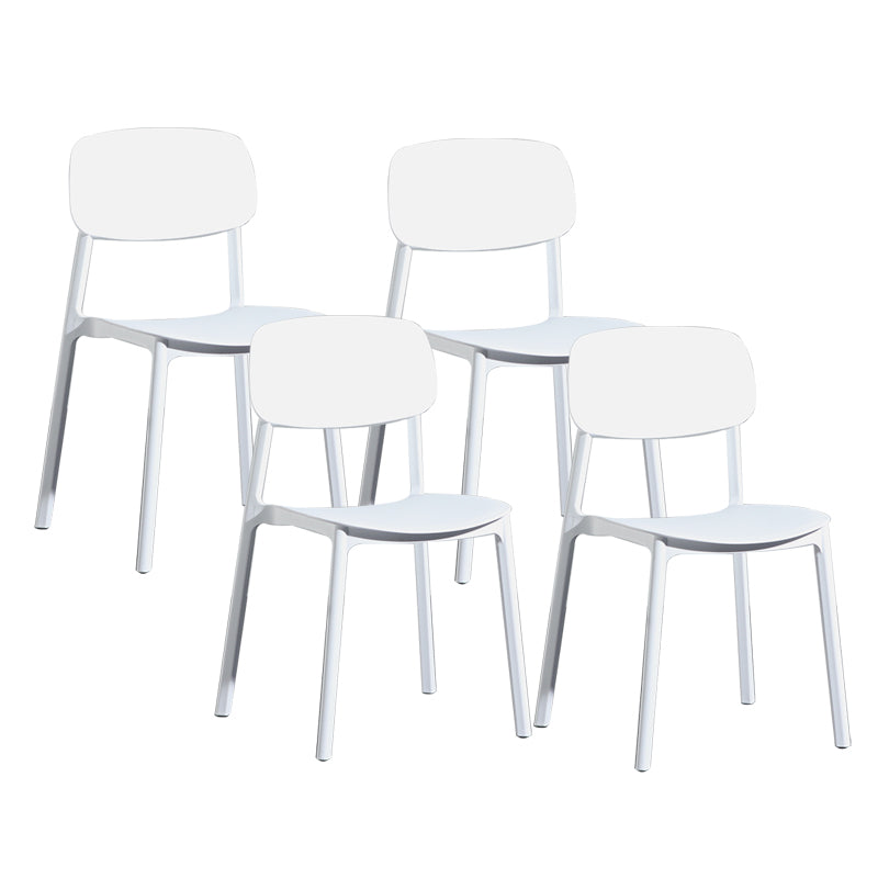 Modern Open Back Side Chair Plastic Indoor Arm Chair for Dining Room Bedroom