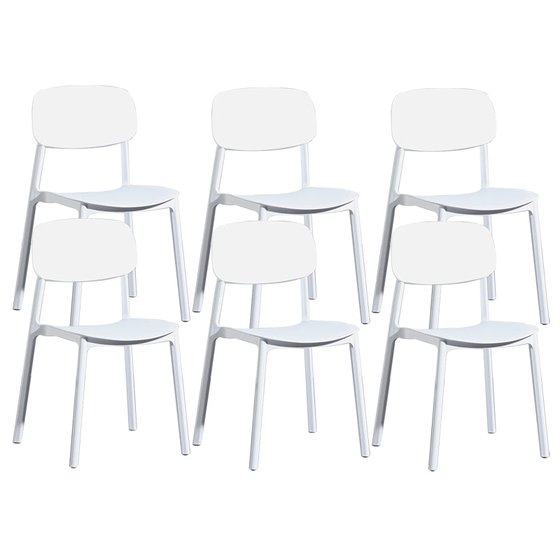Modern Open Back Side Chair Plastic Indoor Arm Chair for Dining Room Bedroom