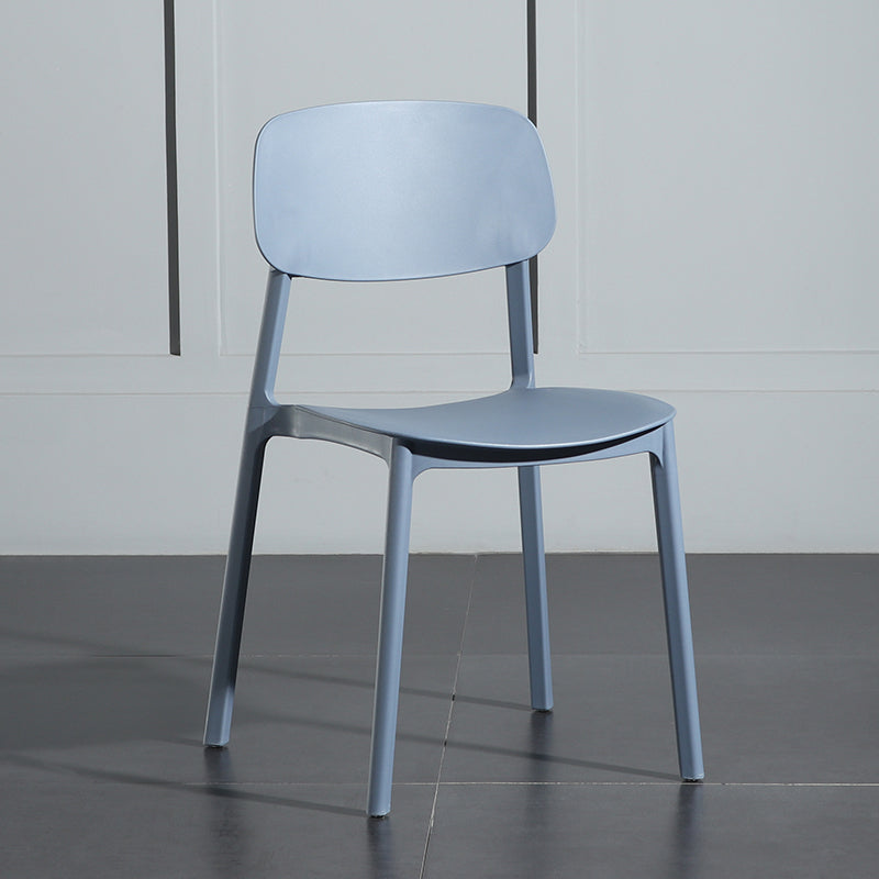 Modern Open Back Side Chair Plastic Indoor Arm Chair for Dining Room Bedroom