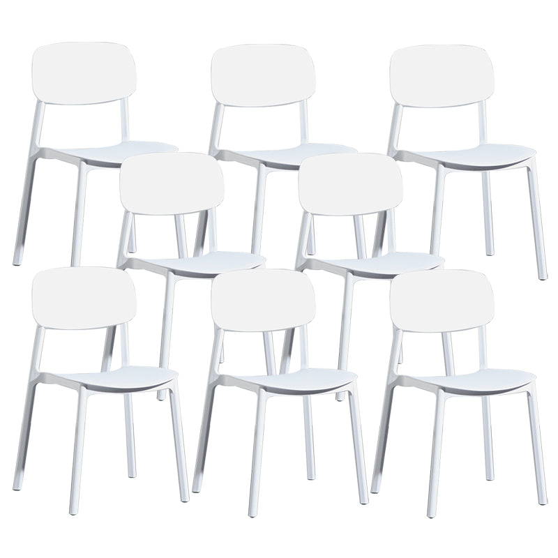 Modern Open Back Side Chair Plastic Indoor Arm Chair for Dining Room Bedroom