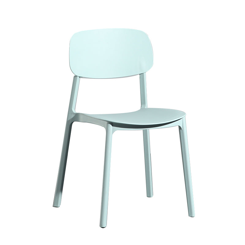 Modern Open Back Side Chair Plastic Indoor Arm Chair for Dining Room Bedroom