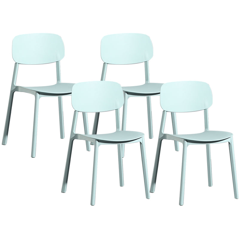 Modern Open Back Side Chair Plastic Indoor Arm Chair for Dining Room Bedroom