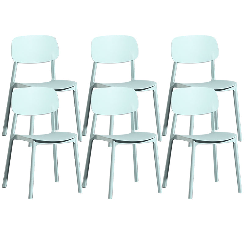 Modern Open Back Side Chair Plastic Indoor Arm Chair for Dining Room Bedroom
